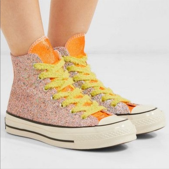 CONVERSE x JW ANDERSON GLITTER CHUCK 70 HIGH TOP SNEAKERS CHUCK TAYLOR A Size 11 - Picture 1 of 10